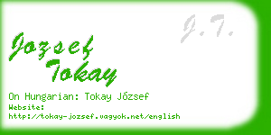 jozsef tokay business card